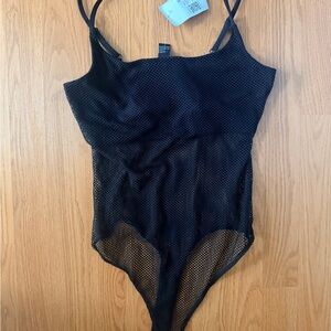 🆕 Forever 21 Black Mesh Bodysuit